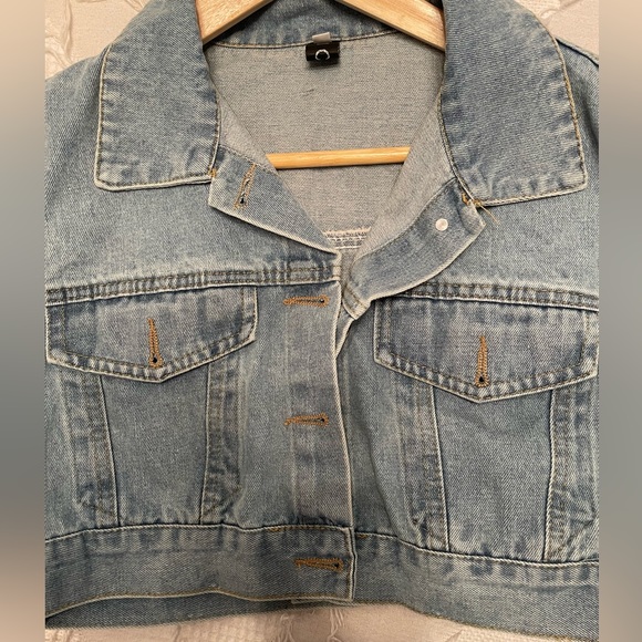 Custom Made Bride Crop Jean Jacket - Picture 5 of 5